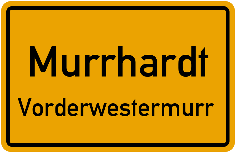 Ortsschild Murrhardt