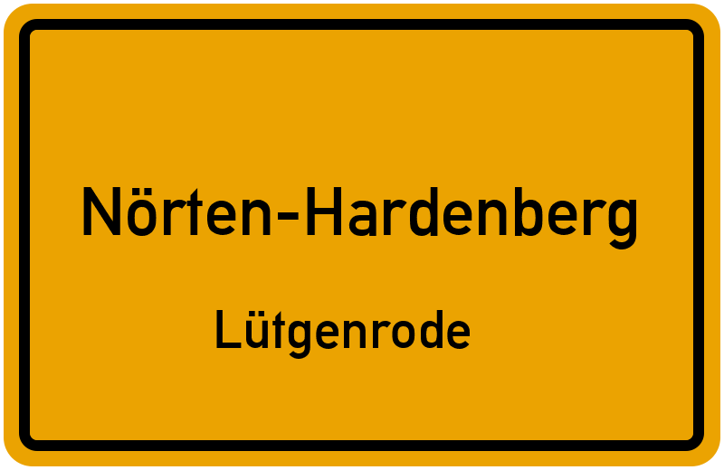 Ortsschild Nörten-Hardenberg