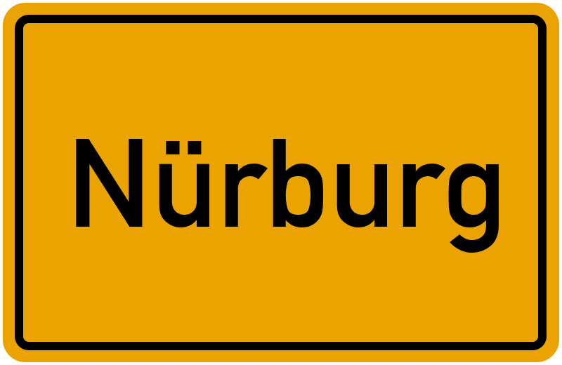 Ortsschild Nürburg