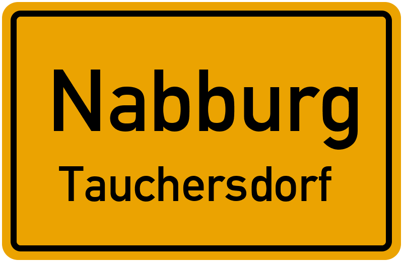 Ortsschild Nabburg