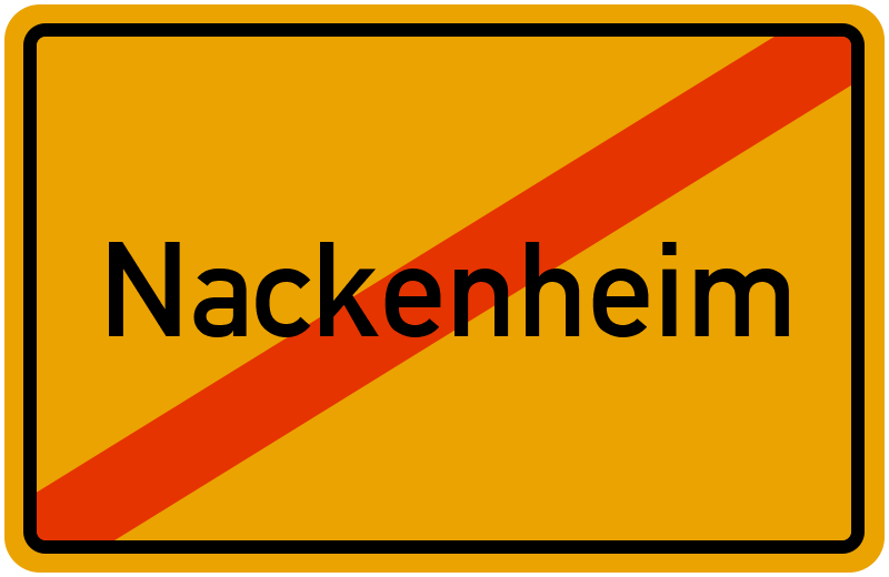 Ortsschild Nackenheim