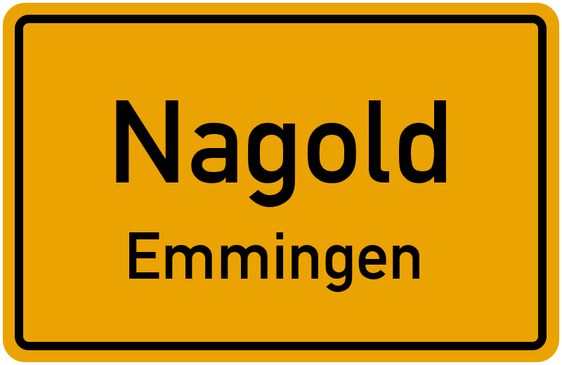 Ortsschild Nagold