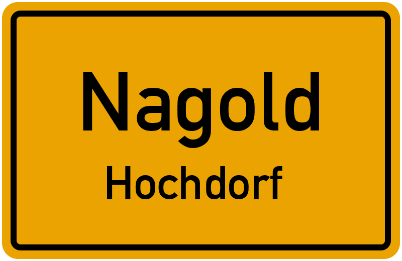 Ortsschild Nagold