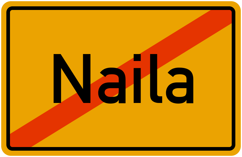 Ortsschild Naila