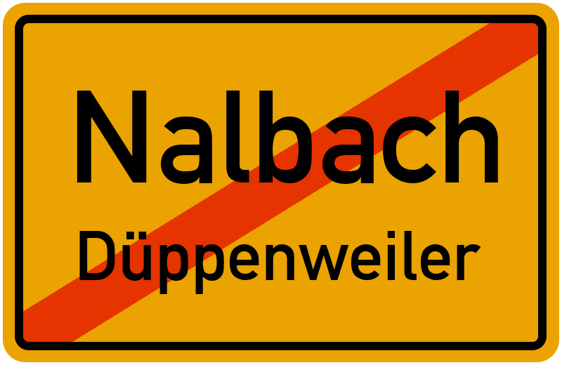 Ortsschild Nalbach