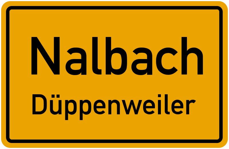 Ortsschild Nalbach