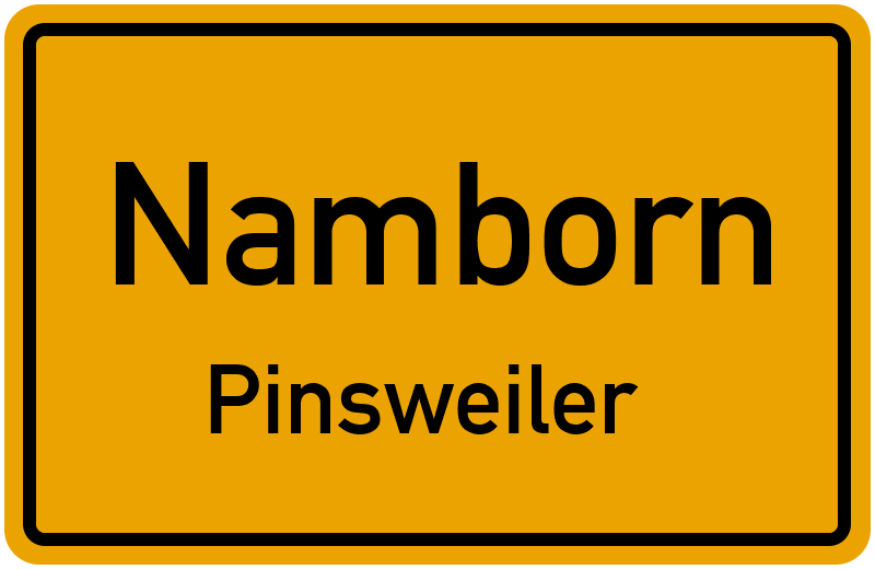 Ortsschild Namborn