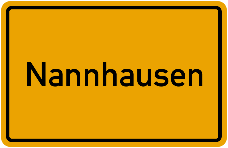 Ortsschild Nannhausen