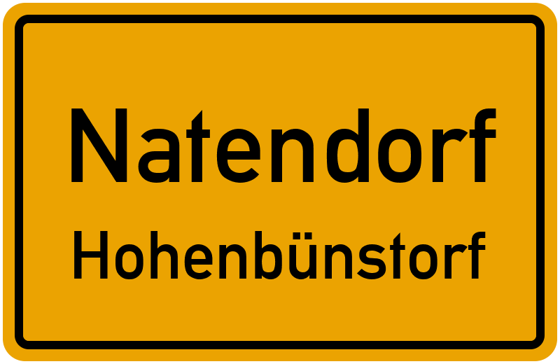 Ortsschild Natendorf