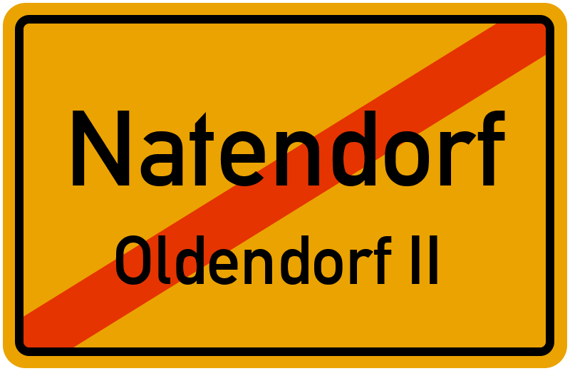 Ortsschild Natendorf