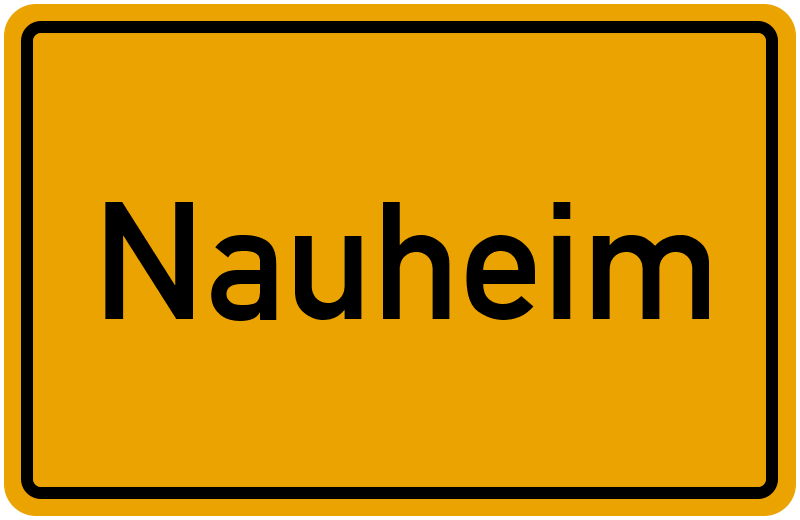 Ortsschild Nauheim