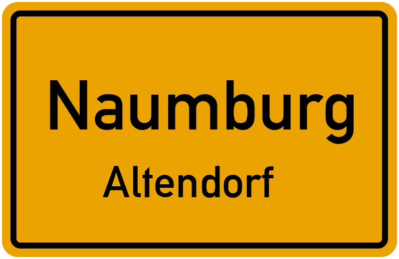 Ortsschild Naumburg