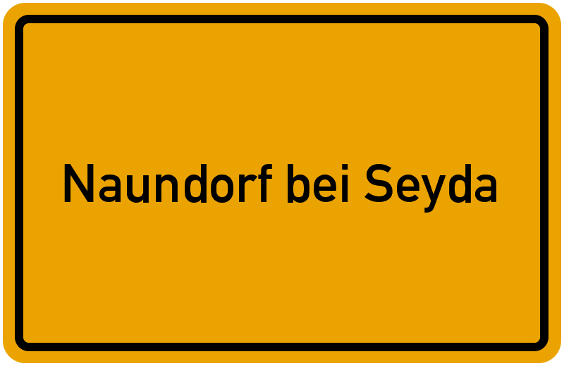 Ortsschild Naundorf bei Seyda