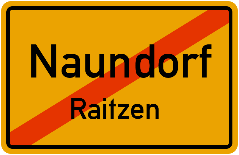 Ortsschild Naundorf