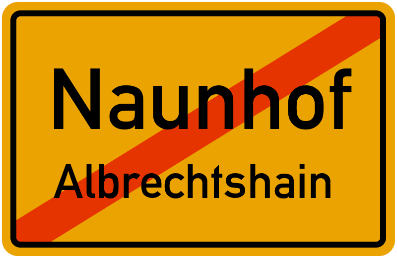 Ortsschild Naunhof