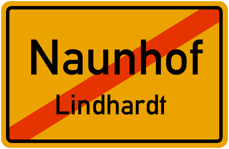 Ortsschild Naunhof