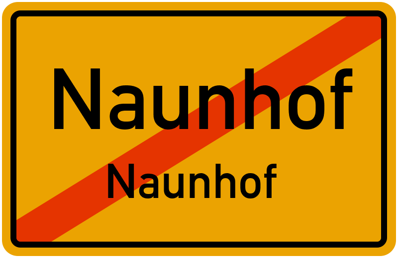 Ortsschild Naunhof