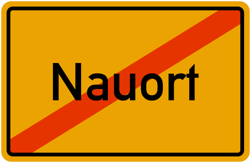 Ortsschild Nauort