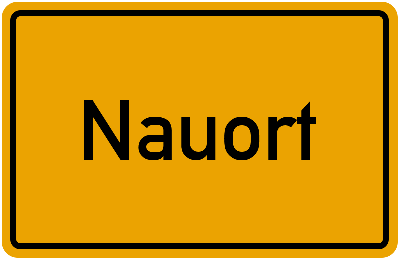 Ortsschild Nauort