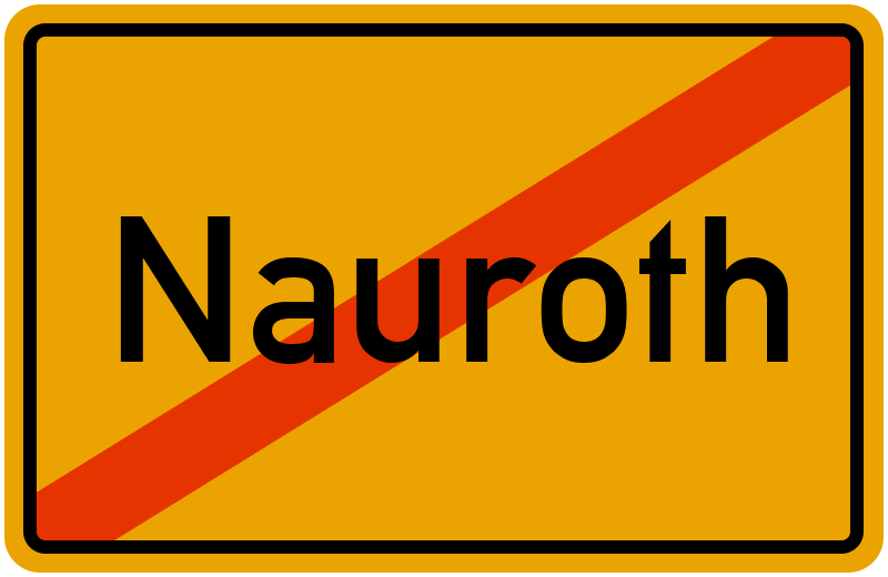 Ortsschild Nauroth