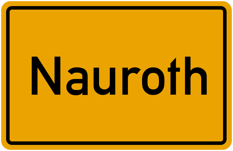 Ortsschild Nauroth