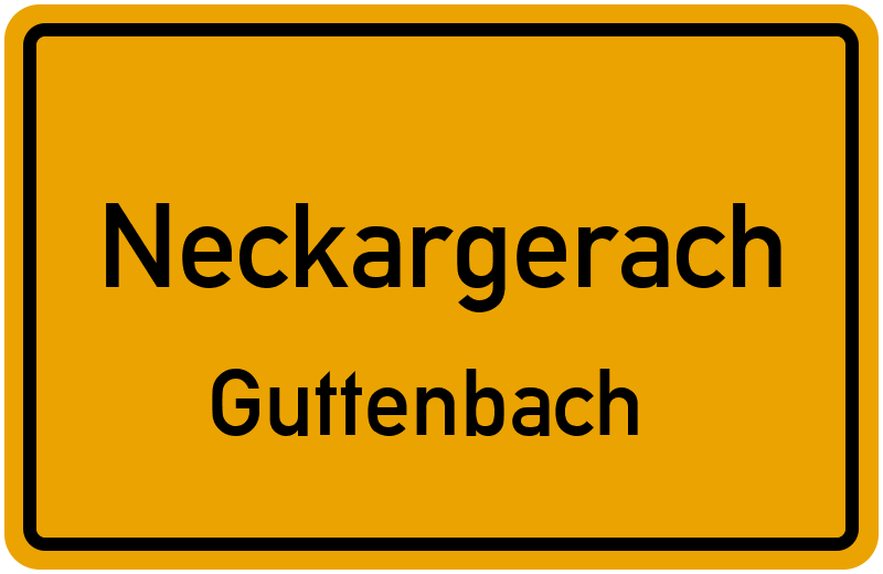 Ortsschild Neckargerach