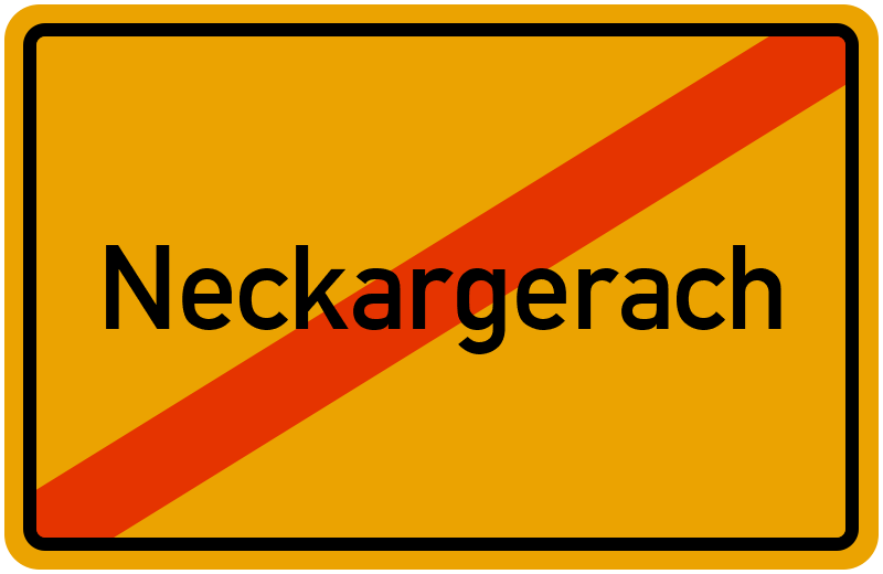 Ortsschild Neckargerach