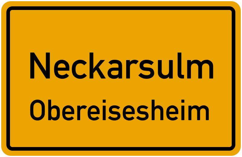 Ortsschild Neckarsulm