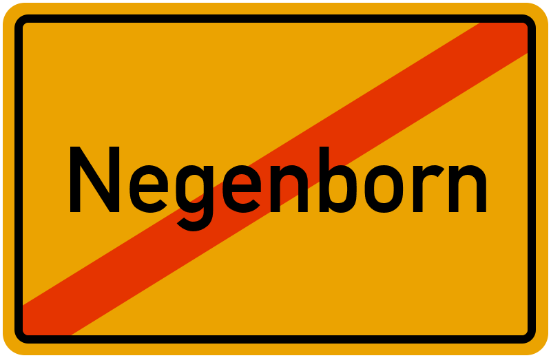 Ortsschild Negenborn