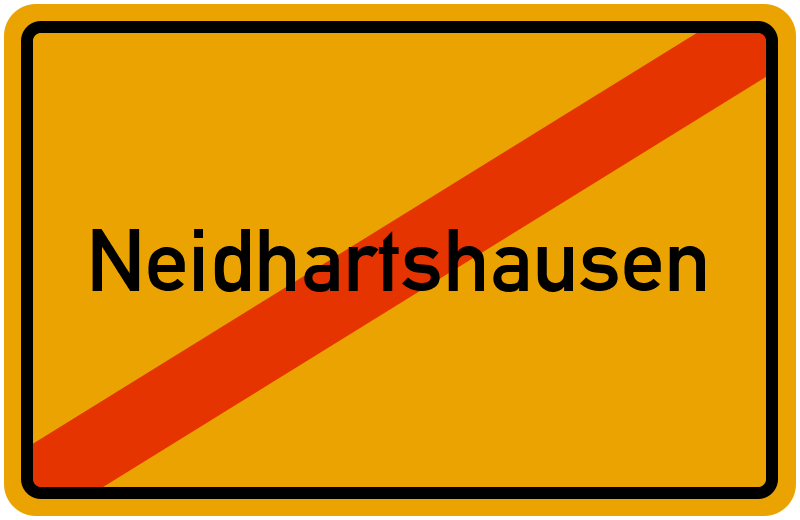 Ortsschild Neidhartshausen