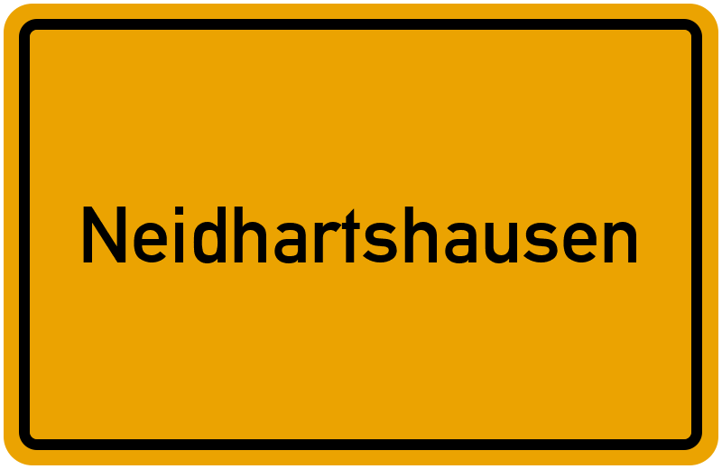 Ortsschild Neidhartshausen