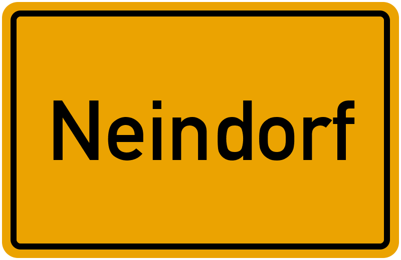 Ortsschild Neindorf