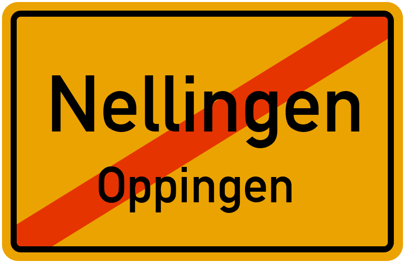 Ortsschild Nellingen