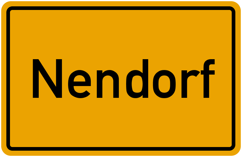 Ortsschild Nendorf