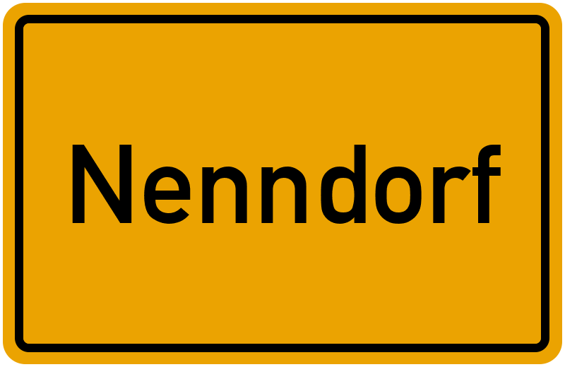 Ortsschild Nenndorf