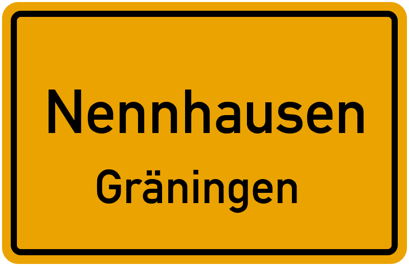 Ortsschild Nennhausen