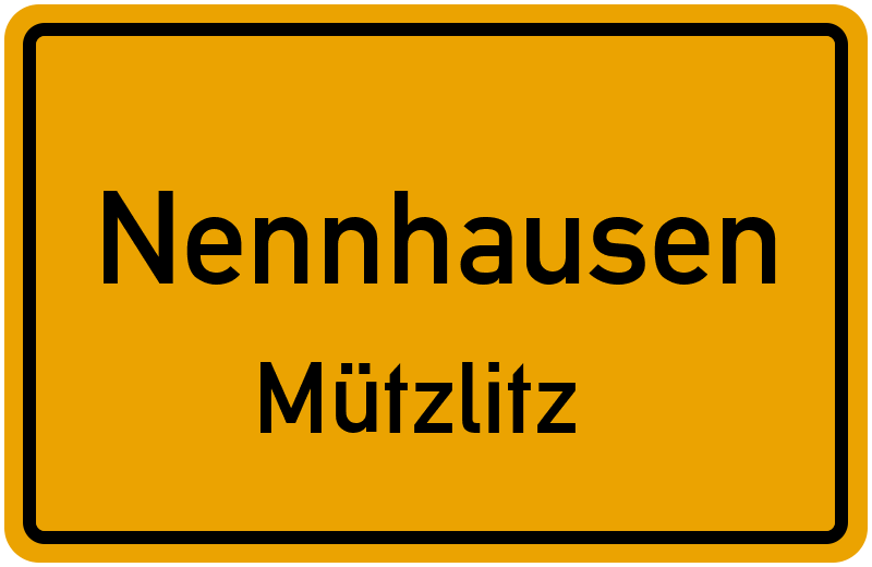 Ortsschild Nennhausen