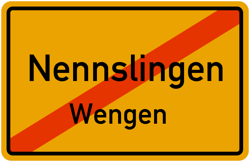 Ortsschild Nennslingen