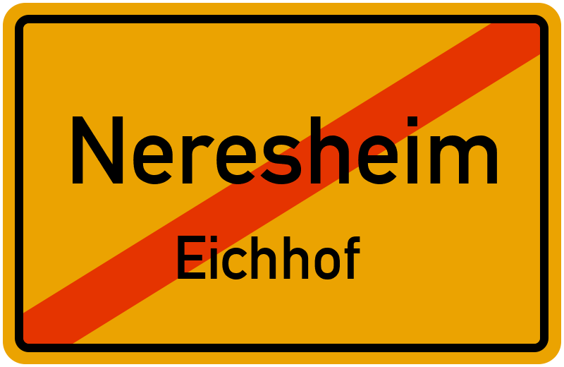 Ortsschild Neresheim