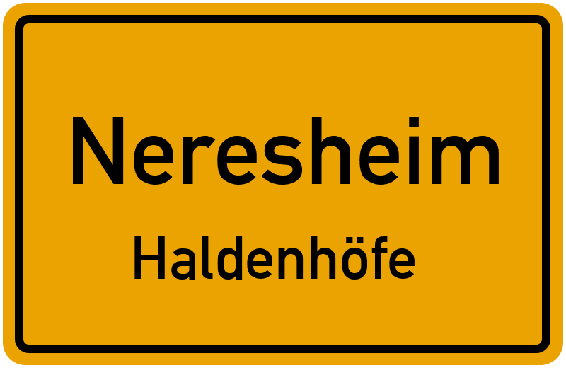 Ortsschild Neresheim