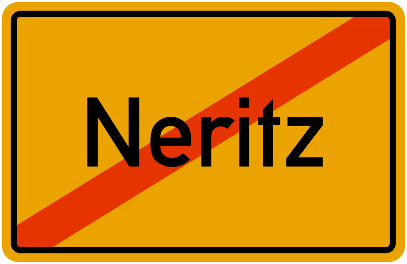 Ortsschild Neritz
