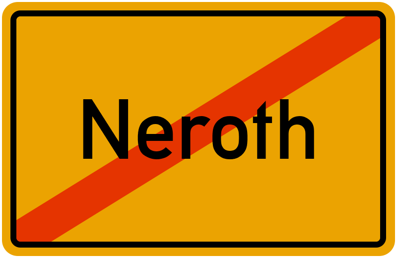 Ortsschild Neroth
