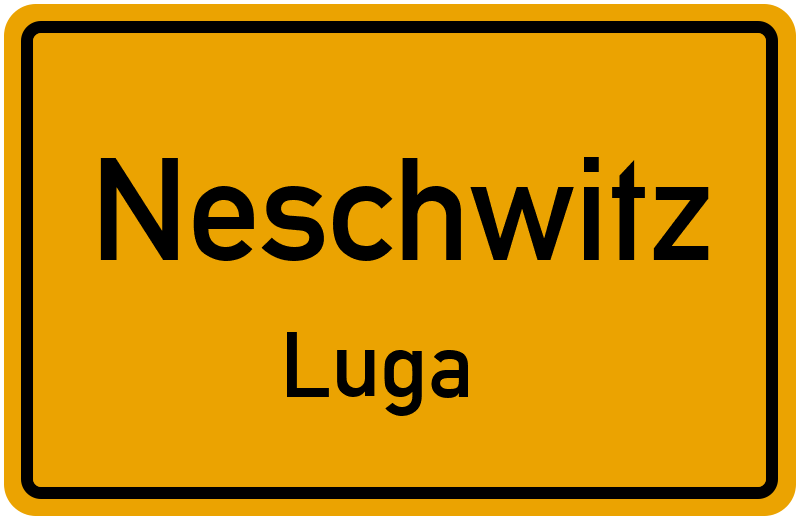 Ortsschild Neschwitz