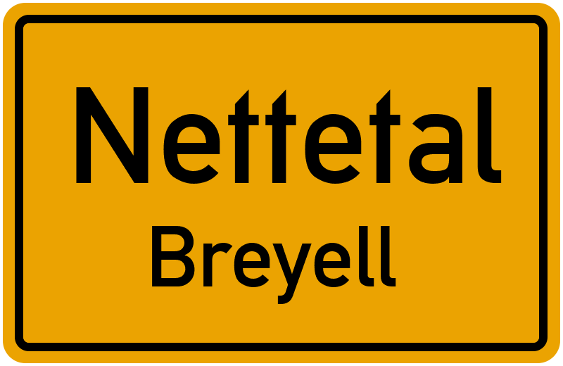 Ortsschild Nettetal