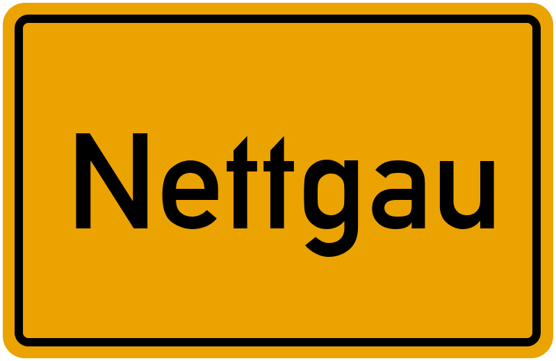 Ortsschild Nettgau