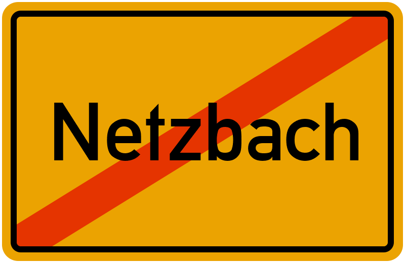 Ortsschild Netzbach