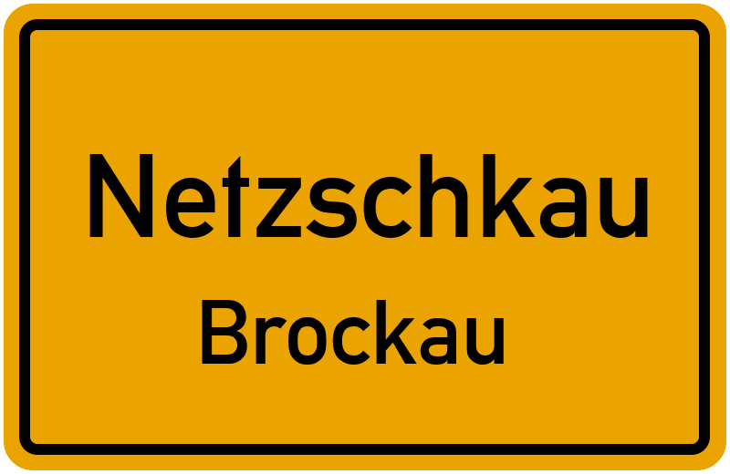 Ortsschild Netzschkau