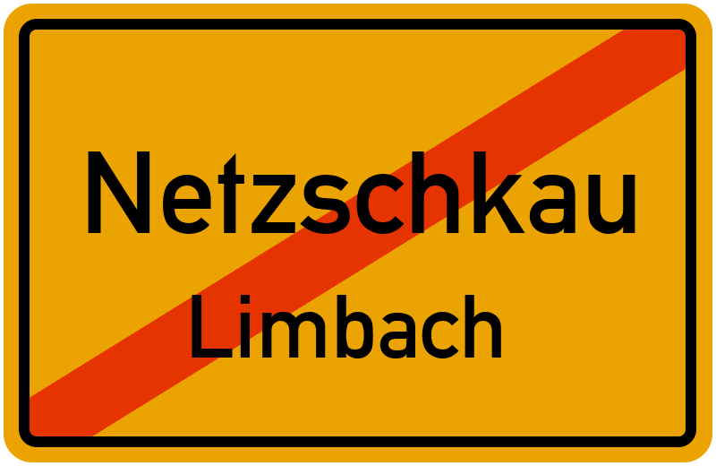 Ortsschild Netzschkau