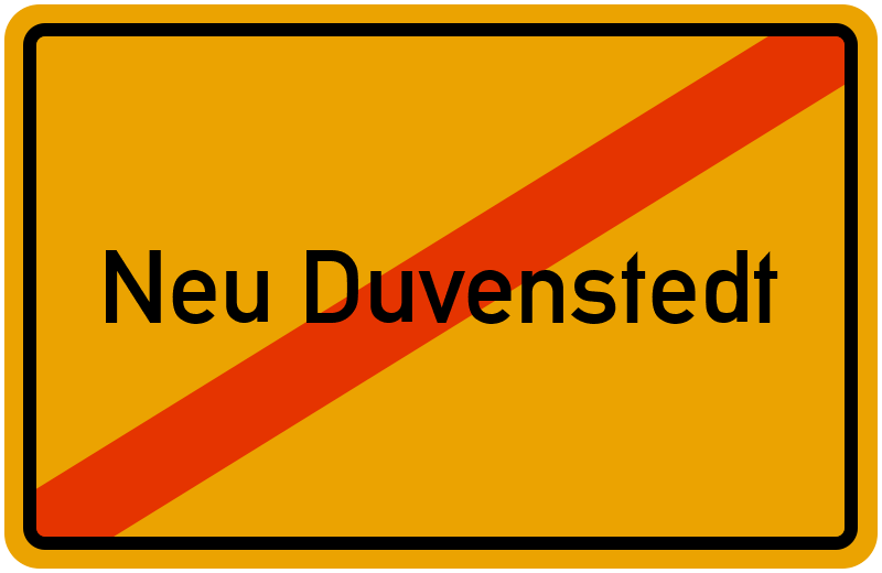 Ortsschild Neu Duvenstedt