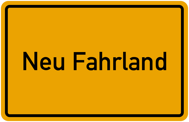 Ortsschild Neu Fahrland